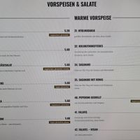 Speisekarte at Hellas Taverna in Untermeitingen