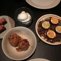 Soufra menu - desserts incl Turkish delight donuts  at Maha Restaurant in Melbourne