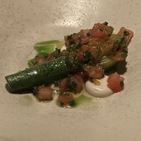 Zucchini flower  at Maha Restaurant in Melbourne