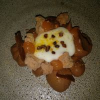 shortbread , chocolate, cream.. delicious dessert at Maha Restaurant in Melbourne