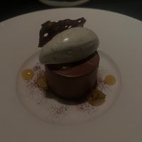 Dark chocolate coconut delice at Maha Restaurant in Melbourne