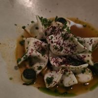 Lentils. Looks pretty but pretty flavourless. at Maha Restaurant in Melbourne