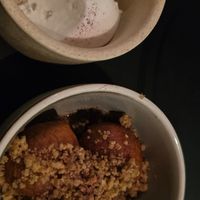 Turkish delight dumplings with coconut ice cream 😋 at Maha Restaurant in Melbourne