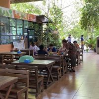 Good vibes in this tropical setting  at Tawanthong Restaurant and Shop in Khon Kaen