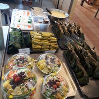 Salads, desserts and snacks at Tawanthong Restaurant and Shop in Khon Kaen