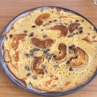 Vegan Pancake with raisins, cinnamon and apple.  at De Stapelbakker - Mariënwaerdt in Beesd