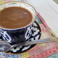 Arabic (turkish) coffee at Art Cafe Norgis in Samarkand