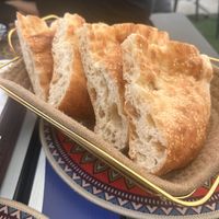 Uzbekistan bread  at Art Cafe Norgis in Samarkand