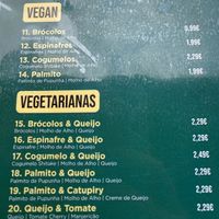 Menu   at Harab's Esfirras in Faro