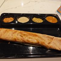 Vegan dosa (savory crêpe) with potato filling at Veg Nation  in Utrecht