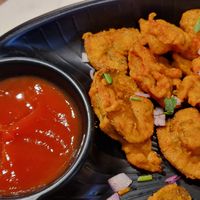 Fried mushrooms (portion is double the size)- recommended at Veg Nation  in Utrecht