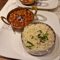 Channa Masala (& Dal Tarka in the background) at Veg Nation  in Utrecht