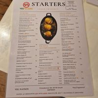 Starters menu at Veg Nation  in Utrecht