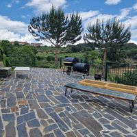 Outdoor seating at Bonjardim Boutique Hotel in Nesperal