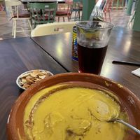 Lentil soup with pita chips  at DOH - Comptoir Libanais  in Doha