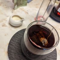 English breakfast tea with oat milk at Heavenly Desserts in Bath