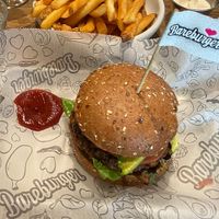 Black bean burger   at Bareburger in Jersey City