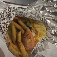 This was way better than how it looks in the photo. I opted for spicy chilli sauce and packed full of protein vegan meat. Naughty but delicious  at The Athenian - Ghost Kitchen in Manchester