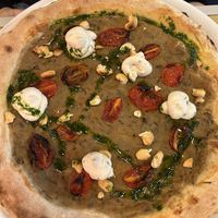 crema di melanzane, pomodori arrosto, ricotta vegetale, anacardi tostati, olio aromatico alle erbette   at Sapori di Casa in Bologna