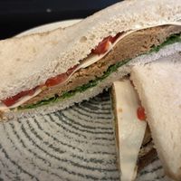 Ham sandwich (homemade seitan)  at Street Food in Sofia