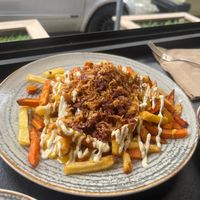 Loaded fries at Street Food in Sofia