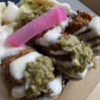 Falafel Pita with chilli and pickles  at Kapara  in Fremantle