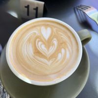 Soy flat white coffee   at Kapara  in Fremantle
