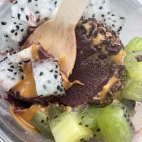 Delicious acai but they overdo toppings!!!  at The BerrySpot - Esplanade in Central Singapore