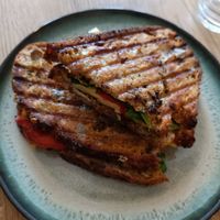 Pesto cheese spinach and pepper sandwich at Little Collins CBD  in Dublin