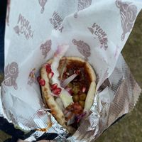 Falafel wrap  at Chiki Monkey in Bristol