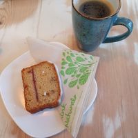 Bakewell and Americano #Veganuary at Seed Cafe in North West London