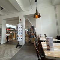 inside (café & book store)  at Seed Cafe in North West London