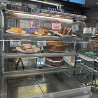 Well labelled vegan cakes  at Seed Cafe in North West London