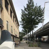 Parking under the overpass    at Bakery Bakery  - ThreeOfive in Zurich