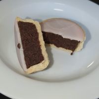 Chocolate iced tart thing (i forget the name) at Bakery Bakery  - ThreeOfive in Zurich