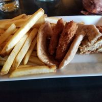 Chickun and waffle at Erie Social Club in Erie