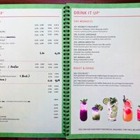 Menu page at The Vegan Monkey at The Vegan Monkey in Berlin