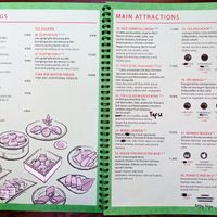 Menu page at The Vegan Monkey at The Vegan Monkey in Berlin