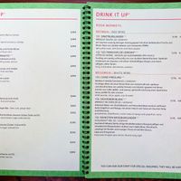 Menu page at The Vegan Monkey at The Vegan Monkey in Berlin