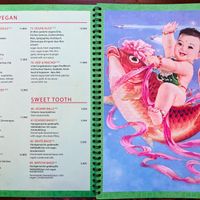 Menu page at The Vegan Monkey at The Vegan Monkey in Berlin