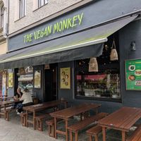 Outside of The Vegan Monkey at The Vegan Monkey in Berlin