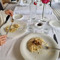 Risotto at Hotel Suisse Restaurant in Bellagio