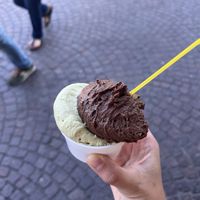 Pistacchio & chocolate  at Gelateria Marcella in Arona