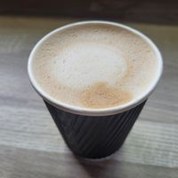 Oat Flat White #Veganuary at Pier Pavillion Tea Room in Bangor