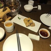 These tofu skin rolls were great! at Zǎozǐ Shù - Vegetarian Life Style - JiangNing in Shanghai