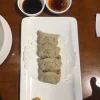 Pan fried wontons, delicious  at Zǎozǐ Shù - Vegetarian Life Style - JiangNing in Shanghai