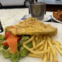 Eggplant salad and chips   at Forte Santa Rita in Colonia Del Sacramento