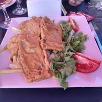 Vegan Eggplant Milanesa at Forte Santa Rita in Colonia Del Sacramento