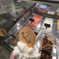 Coconut & banana flavor at Gelato Fantasy Castello in Venice