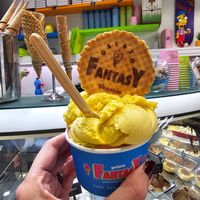 Mango & Strawberry - Vegan Wafer at Gelato Fantasy Castello in Venice